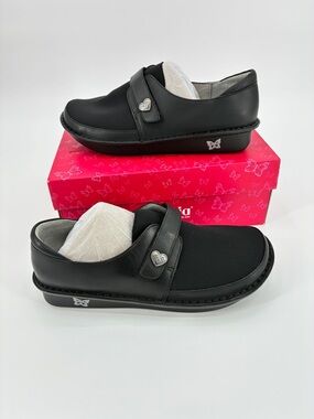 Alegria By PG Lite Brenna Black Leather Comfort Loafer Shoe Women’s 11.5-12